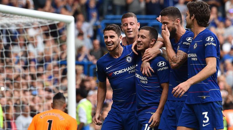 Hazard’s display drew glowing praise from Chelsea manager Maurizio Sarri, who said: “He can become maybe the best player in Europe in the next two years.”(Photo: AFP) Hazard’s display drew glowing praise from Chelsea manager Maurizio Sarri, who said: “He can become maybe the best player in Europe in the next two years.”(Photo: AFP)