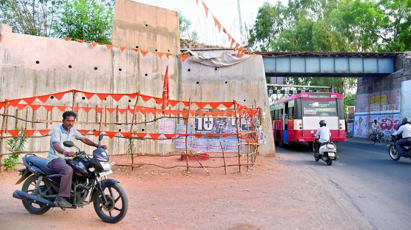 Illegal occupation of land for Hanuman temple at Lothkunta.(Photo: DC) Illegal occupation of land for Hanuman temple at Lothkunta.(Photo: DC)