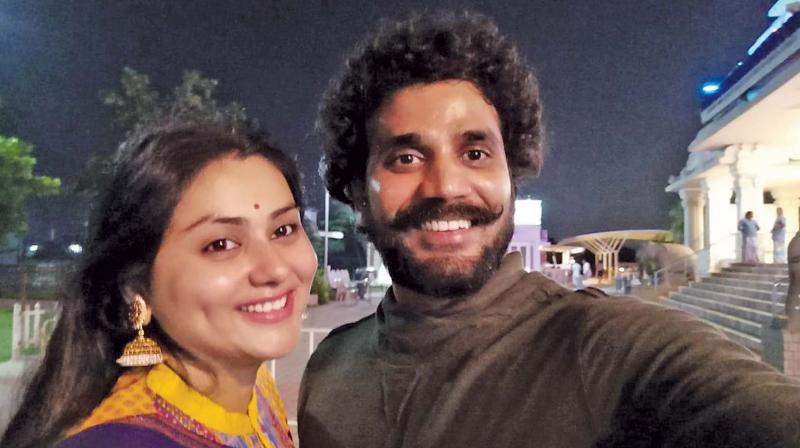 Namitha and Veer Namitha and Veer