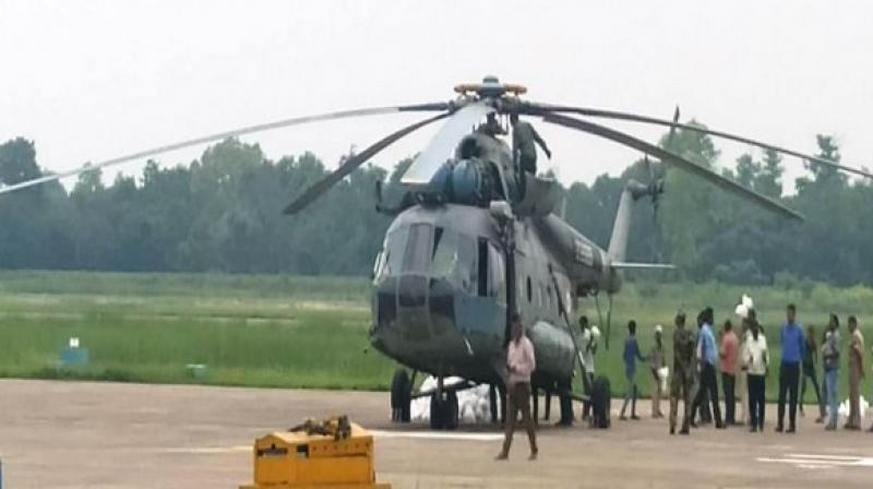 Food packets and relief material are already being airdropped in the affected areas. (Photo: ANI) Food packets and relief material are already being airdropped in the affected areas. (Photo: ANI)
