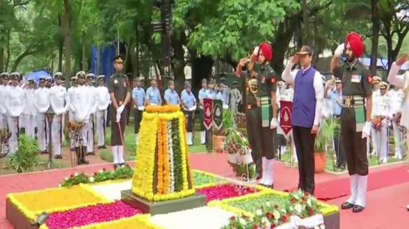 Indian Army is celebrating the 20th anniversary of the Kargil War today to rekindle the pride and valour of the soldiers who took part in Operation Vijay. (Photo: ANI) Indian Army is celebrating the 20th anniversary of the Kargil War today to rekindle the pride and valour of the soldiers who took part in Operation Vijay. (Photo: ANI)