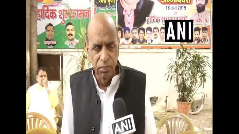 NCP general secretary DP Tripathi released the party manifesto in Delhi. (Photo: ANI) NCP general secretary DP Tripathi released the party manifesto in Delhi. (Photo: ANI)
