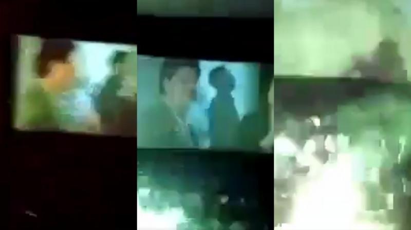 Screengrabs from the video doing the rounds across social media platforms. (Courtesy: @srkianz) Screengrabs from the video doing the rounds across social media platforms. (Courtesy: @srkianz)