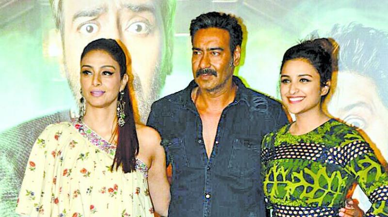 Tabu, Ajay Devgn and Parineeti Chopra Tabu, Ajay Devgn and Parineeti Chopra