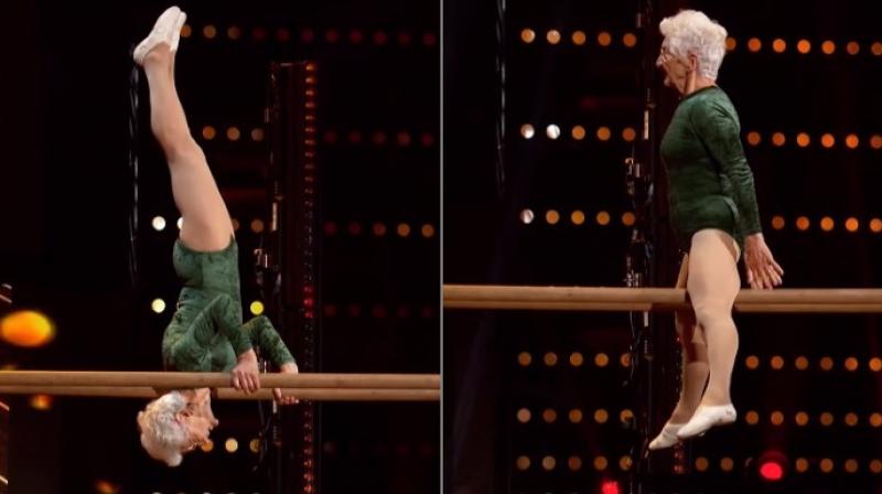 She won a medal and hug from Biles (Photo: YouTube) She won a medal and hug from Biles (Photo: YouTube)