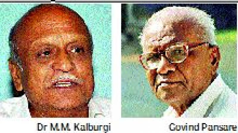 Dr Kalburgi and Govind Pansare Dr Kalburgi and Govind Pansare