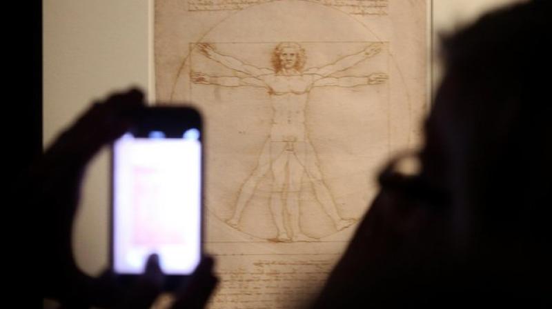 The drawing was made by Leonardo da Vinci around 1490. (Photo: AP) The drawing was made by Leonardo da Vinci around 1490. (Photo: AP)
