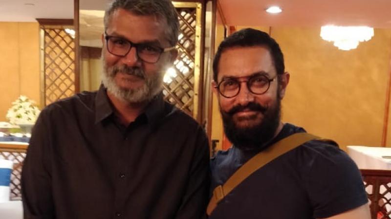 Nitesh Tiwari and Aamir Khan. Nitesh Tiwari and Aamir Khan.