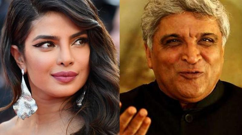 Priyanka Chopra and Javed Akhtar. Priyanka Chopra and Javed Akhtar.