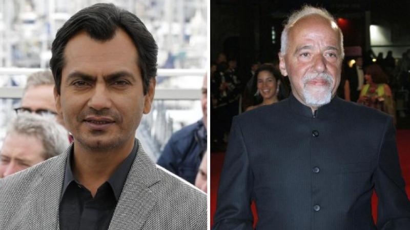 Nawazuddin Siddiqui and Paulo Coelho. Nawazuddin Siddiqui and Paulo Coelho.