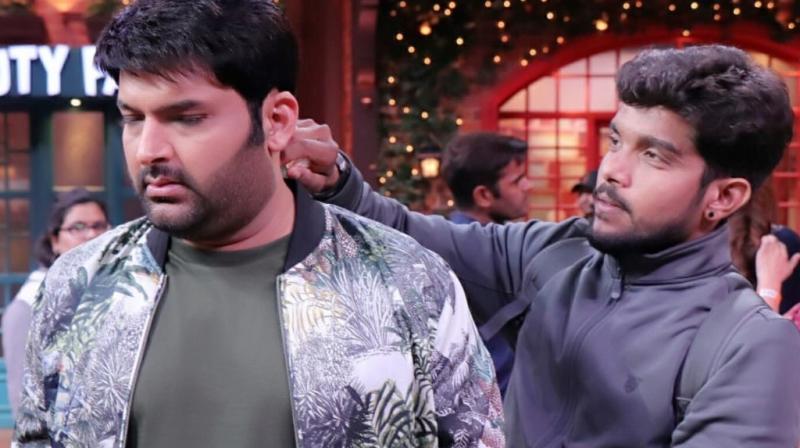 Pranay Parmar with Kapil Sharma Pranay Parmar with Kapil Sharma