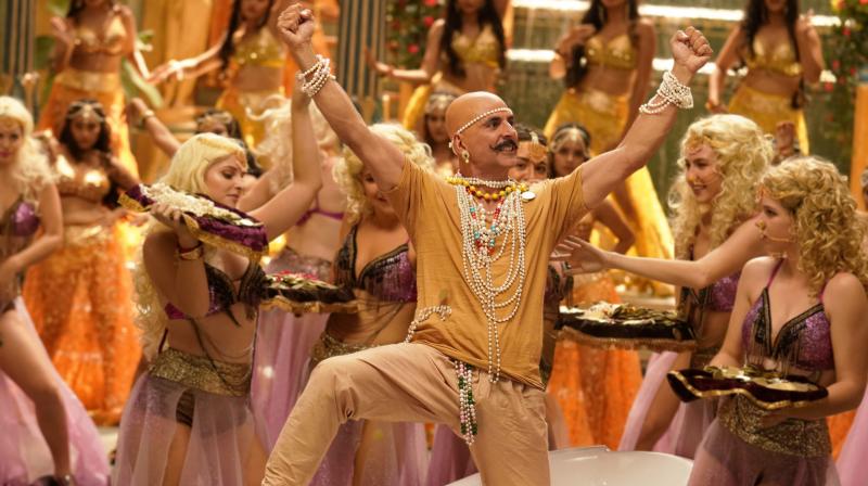 Akshay Kumar in the still from the song. Akshay Kumar in the still from the song.
