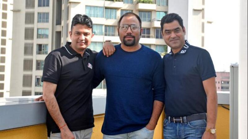 Sandeep Reddy Vanga with his team. Sandeep Reddy Vanga with his team.