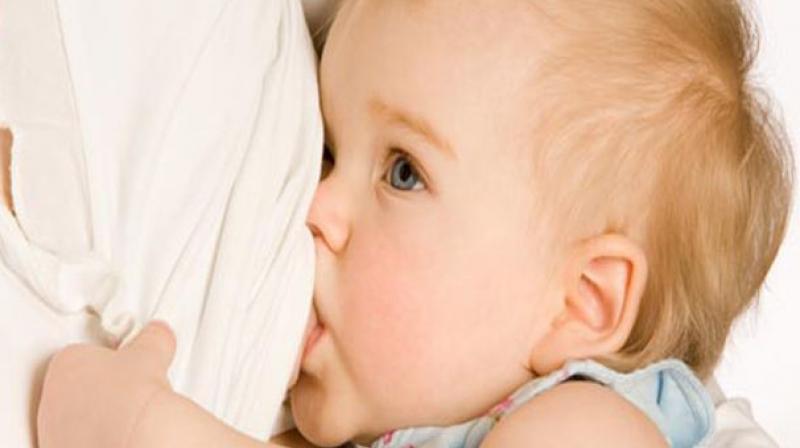 Pediatricians recommend that mothers exclusively breastfeed infants until at least six months of age. (Representational Image) Pediatricians recommend that mothers exclusively breastfeed infants until at least six months of age. (Representational Image)