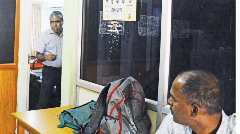 DVAC officials conducting raid on the SCERT premises, DPI campus, on Wednesday. (Photo: DC) DVAC officials conducting raid on the SCERT premises, DPI campus, on Wednesday. (Photo: DC)