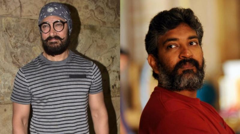 Aamir Khan and SS Rajamouli. Aamir Khan and SS Rajamouli.