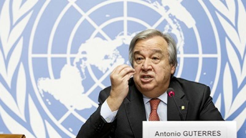 The request for UN Secretary-General Antonio Guterres to publicly brief the Security Council meeting was made by France, Bolivia, Egypt, Italy, Senegal, Sweden, Britain and Uruguay. (Photo: AP) The request for UN Secretary-General Antonio Guterres to publicly brief the Security Council meeting was made by France, Bolivia, Egypt, Italy, Senegal, Sweden, Britain and Uruguay. (Photo: AP)