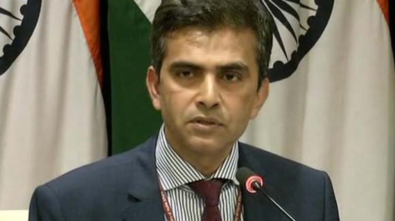 MEA spokesperson Raveesh Kumar's reaction comes in the backdrop of a terror attack, in which two soldiers were injured while on a patrol near the Line of Control in Keran sector of Jammu and Kashmir on Thursday. (Photo: File) MEA spokesperson Raveesh Kumar's reaction comes in the backdrop of a terror attack, in which two soldiers were injured while on a patrol near the Line of Control in Keran sector of Jammu and Kashmir on Thursday. (Photo: File)