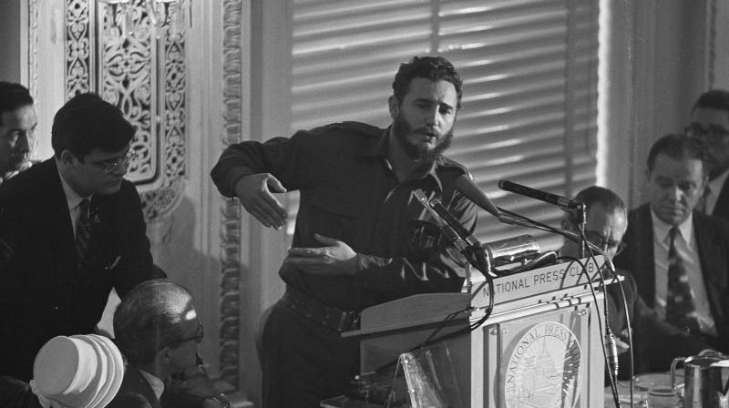 In this April 20, 1959 file photo, Cuba's leader Fidel Castro addresses a National Press Club luncheon in Washington, DC. (Photo: AP) In this April 20, 1959 file photo, Cuba's leader Fidel Castro addresses a National Press Club luncheon in Washington, DC. (Photo: AP)