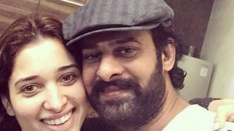 Tamannaah Bhatia and Prabhas Tamannaah Bhatia and Prabhas