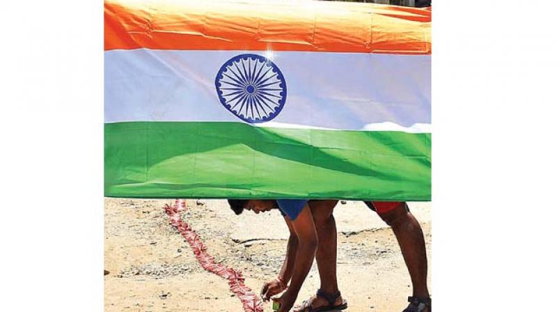 Students in Chennai celebrating IAF attack on Pakistan terror camps. (Image DC) Students in Chennai celebrating IAF attack on Pakistan terror camps. (Image DC)