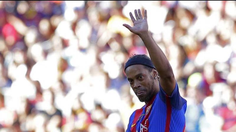 Ronaldinho, along with several other stars were set to feature in a legends match, to be held in Mumbai. (Photo: AP) Ronaldinho, along with several other stars were set to feature in a legends match, to be held in Mumbai. (Photo: AP)