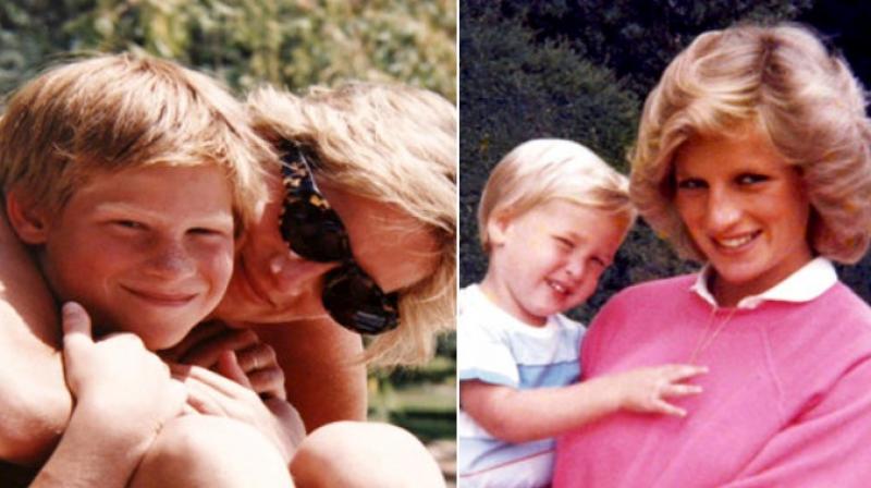 In this photo made available by Kensington Palace from the personal photo album of the late Diana, Princess of Wales, shows the princess and Prince Harry on holiday (Left) In this photo shows the princess holding Prince William (Right).(Photo: AP) In this photo made available by Kensington Palace from the personal photo album of the late Diana, Princess of Wales, shows the princess and Prince Harry on holiday (Left) In this photo shows the princess holding Prince William (Right).(Photo: AP)