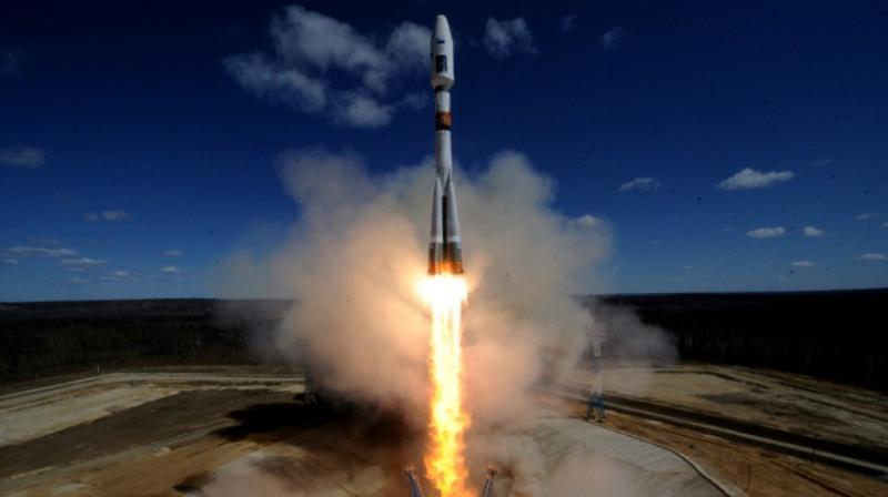 A Russian Soyuz 2-1A rocket -- like the one seen in this file photo taken on April 28, 2016 -- launched 73 satellites into orbit on Friday. (Photo: AFP) A Russian Soyuz 2-1A rocket -- like the one seen in this file photo taken on April 28, 2016 -- launched 73 satellites into orbit on Friday. (Photo: AFP)