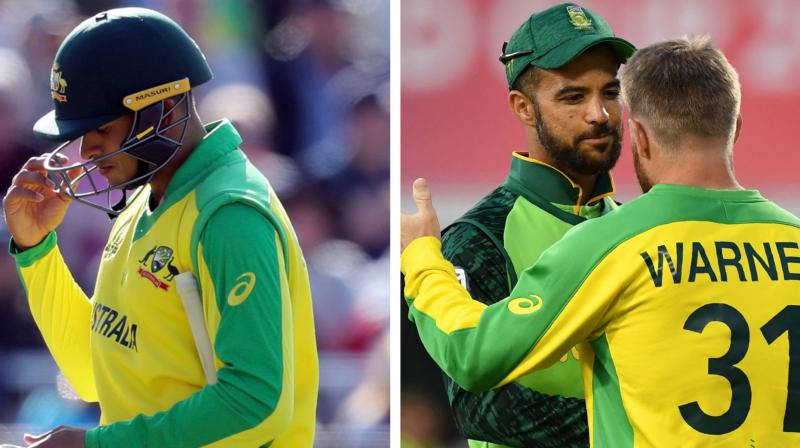 Australia's defeat in their final group stage game to South Africa on Saturday was compounded with injuries to Usman Khawaja (hamstring) and Marcus Stoinis (side) that saw Matthew Wade and Mitchell Marsh pulled out of the Australia A tour to join the World Cup squad as cover. (Photo: AP/AFP) Australia's defeat in their final group stage game to South Africa on Saturday was compounded with injuries to Usman Khawaja (hamstring) and Marcus Stoinis (side) that saw Matthew Wade and Mitchell Marsh pulled out of the Australia A tour to join the World Cup squad as cover. (Photo: AP/AFP)