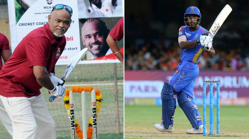Vinod Kambli (left )has openly challenged Sanju Samson (right) to either score a hundred in the ongoing edition or to hold on to the 'orange cap' that he currently owns. (Photo: BCCI) Vinod Kambli (left )has openly challenged Sanju Samson (right) to either score a hundred in the ongoing edition or to hold on to the 'orange cap' that he currently owns. (Photo: BCCI)