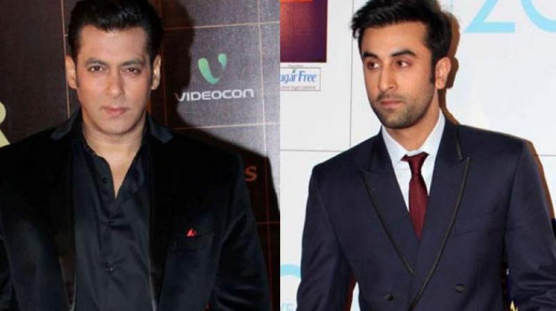 Ranbir Kapoor and Salman Khan. Ranbir Kapoor and Salman Khan.
