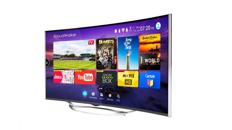 The 55-inch Cloud TV also has a unique user interface that offers a first-of-its-kind ‘Screen-Shift’ technology that provides a viewing experience of watching Live TV and streaming digital content on the same screen simultaneously. The 55-inch Cloud TV also has a unique user interface that offers a first-of-its-kind ‘Screen-Shift’ technology that provides a viewing experience of watching Live TV and streaming digital content on the same screen simultaneously.