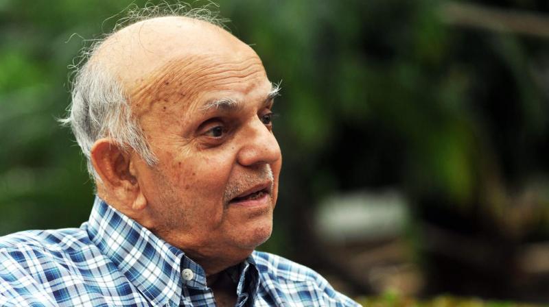 Madhav Apte died in Mumbai's Breach Candy Hospital this morning. (Photo: Vinod Kambi/Twitter) Madhav Apte died in Mumbai's Breach Candy Hospital this morning. (Photo: Vinod Kambi/Twitter)