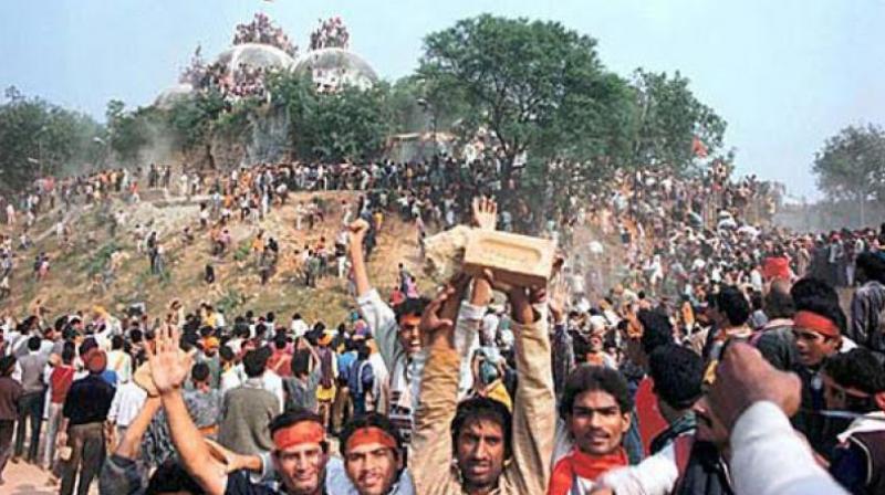 A three-judge bench of the Allahabad High Court, in a 2:1 majority ruling, had in 2010 ordered that the land be partitioned equally among three parties - the Sunni Waqf Board, the Nirmohi Akhara and Ram Lalla. (Photo: AFP/File) A three-judge bench of the Allahabad High Court, in a 2:1 majority ruling, had in 2010 ordered that the land be partitioned equally among three parties - the Sunni Waqf Board, the Nirmohi Akhara and Ram Lalla. (Photo: AFP/File)