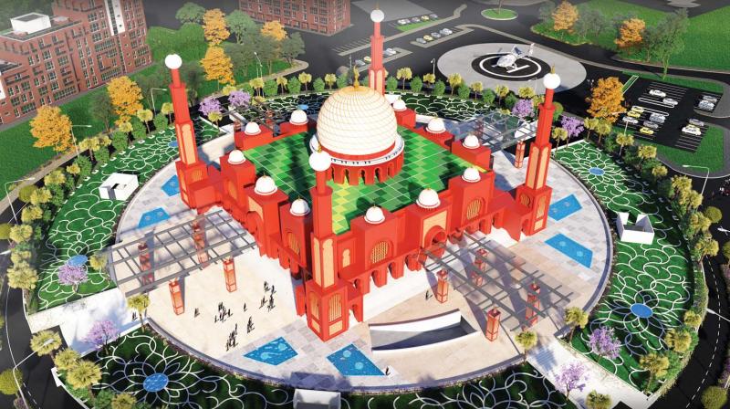 Artists representation of Cultural Center at Markaz. Artists representation of Cultural Center at Markaz.
