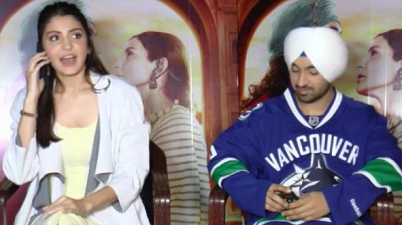 Anushka Sharma and Diljit Dosanjh. Anushka Sharma and Diljit Dosanjh.