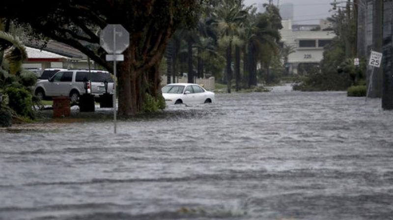 Floodwaters cover part of 3rd Ave in Dania Beach as Hurricane Irma passes (Photo: AP) Floodwaters cover part of 3rd Ave in Dania Beach as Hurricane Irma passes (Photo: AP)
