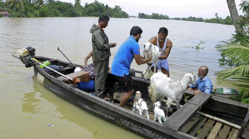 'The biggest heroes are fishermen, they came in 600 boats and rescued people,' said Tourism Minister KJ Alphons. (Photo: AP) 'The biggest heroes are fishermen, they came in 600 boats and rescued people,' said Tourism Minister KJ Alphons. (Photo: AP)