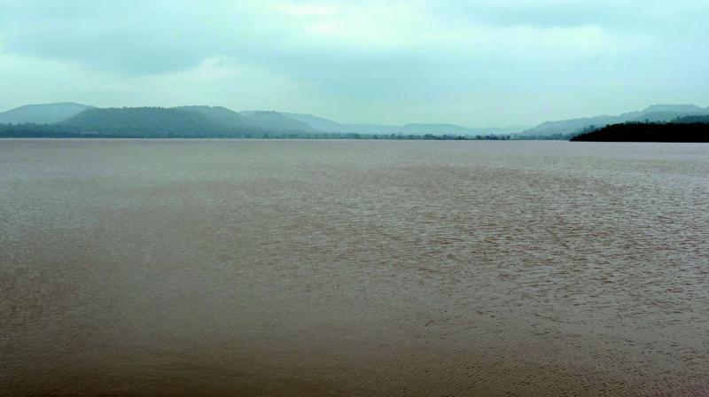 The Sathnala medium irrigation project has received huge inflows and reached full reservoir level following heavy rains in Adilabad district on Sunday. (Image: DC) The Sathnala medium irrigation project has received huge inflows and reached full reservoir level following heavy rains in Adilabad district on Sunday. (Image: DC)