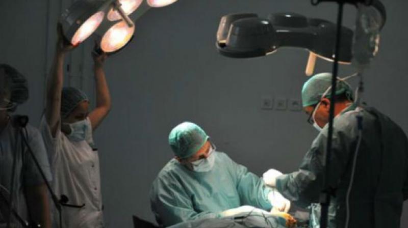 In a first-of-its-kind in India, a city hospital performed an Endoscopic Thyroglossal Cyst Surgery through a keyhole on a 19-year-old female patient. (Representational image) In a first-of-its-kind in India, a city hospital performed an Endoscopic Thyroglossal Cyst Surgery through a keyhole on a 19-year-old female patient. (Representational image)