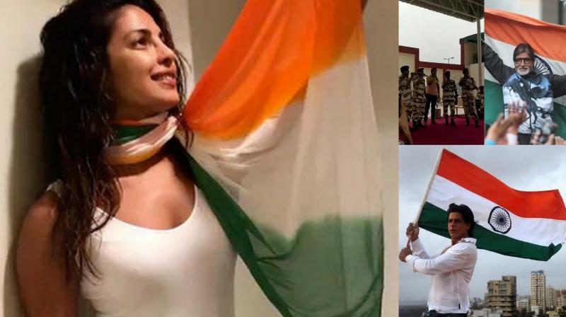 Celebs beam with pride on the occassion of 71st Independence Day. (Photos: Twitter) Celebs beam with pride on the occassion of 71st Independence Day. (Photos: Twitter)
