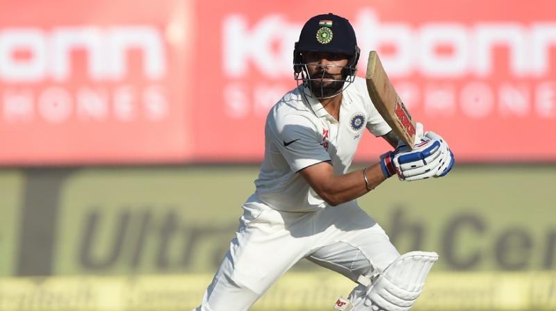 Virat Kohli, who had a below-par pre-series record against England, averaging 20 from nine Tests, struck his first hundred against the Alastair Cook-led side. (Photo: AFP) Virat Kohli, who had a below-par pre-series record against England, averaging 20 from nine Tests, struck his first hundred against the Alastair Cook-led side. (Photo: AFP)