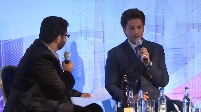 Shah Rukh Khan at India-UK Business Summit. Shah Rukh Khan at India-UK Business Summit.