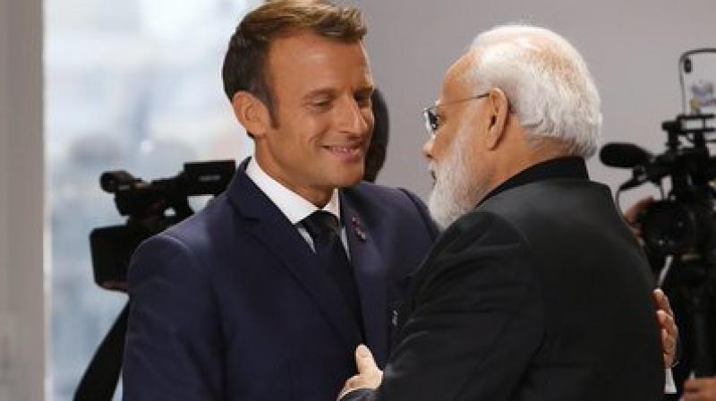 Modi is attending the G7 Summit in this French town of Biarritz on special invitation of French President Emmanuel Macron. (Photo: ANI) Modi is attending the G7 Summit in this French town of Biarritz on special invitation of French President Emmanuel Macron. (Photo: ANI)