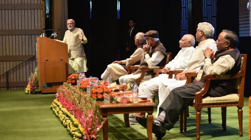 Prime Minister Narendra Modi addressing an event. (Photo: Twitter) Prime Minister Narendra Modi addressing an event. (Photo: Twitter)