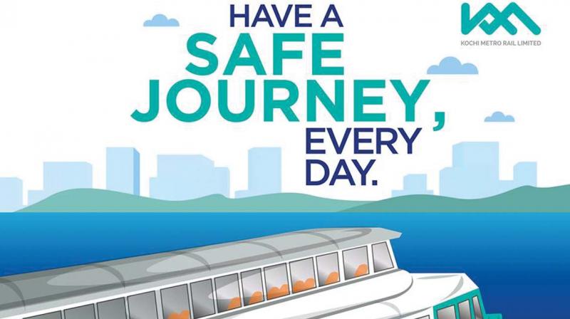 The representative picture of water metro KMRL released on its Facebook page on Friday The representative picture of water metro KMRL released on its Facebook page on Friday