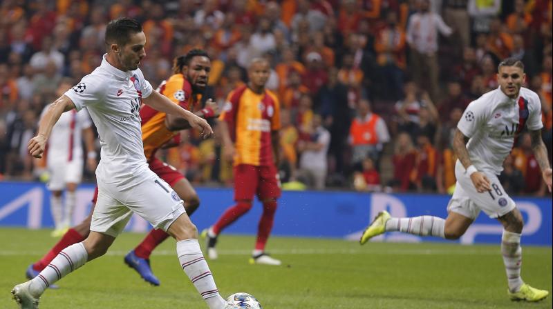 Mauro Icardi scored his first goal for Paris Saint-Germain as they beat Galatasaray 1-0 away to take control of Champions League Group A on Tuesday. (Photo:AP) Mauro Icardi scored his first goal for Paris Saint-Germain as they beat Galatasaray 1-0 away to take control of Champions League Group A on Tuesday. (Photo:AP)