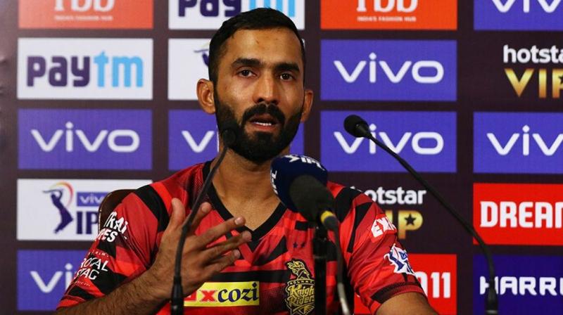 Karthik said the wicket was no different from their previous two matches against Sunrisers Hyderabad and Kings XI Punjab this season. (Photo: BCCI) Karthik said the wicket was no different from their previous two matches against Sunrisers Hyderabad and Kings XI Punjab this season. (Photo: BCCI)