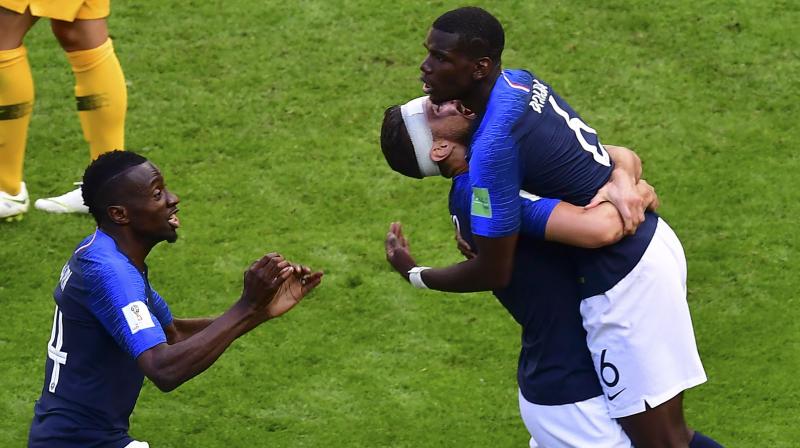 FIFA says its panel of former coaches and players analyzing World Cup games judged that Australia defender Aziz Behich got the decisive final touch in the 81st minute.(Photo: AFP) FIFA says its panel of former coaches and players analyzing World Cup games judged that Australia defender Aziz Behich got the decisive final touch in the 81st minute.(Photo: AFP)