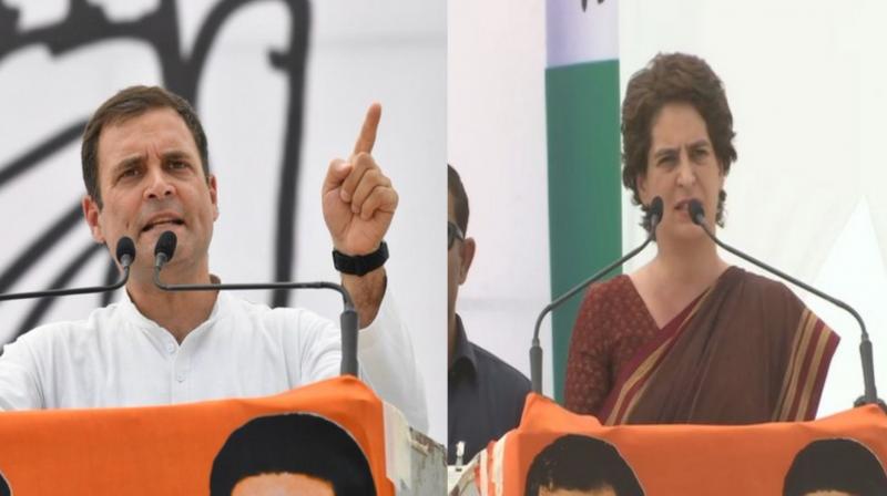 Later addressing the same rally, Congress president Rahul Gandhi also raised questions over publicity campaigns being carried by the government and asked about the source of money for the campaigns. (Photo: ANI | Twitter) Later addressing the same rally, Congress president Rahul Gandhi also raised questions over publicity campaigns being carried by the government and asked about the source of money for the campaigns. (Photo: ANI | Twitter)